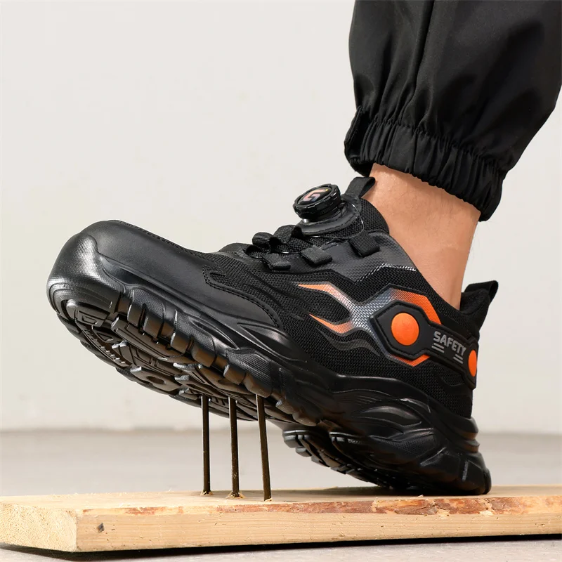 Mens Fashion Trainers - Sapatos de Trabalho Masculinos com Biqueira