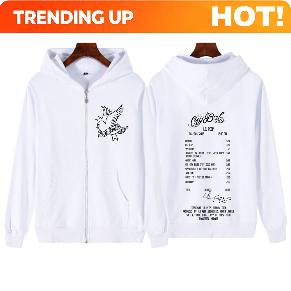 Mens Fashion Zip Up Hoodies - Moletom com Zíper Gráfico do Álbum