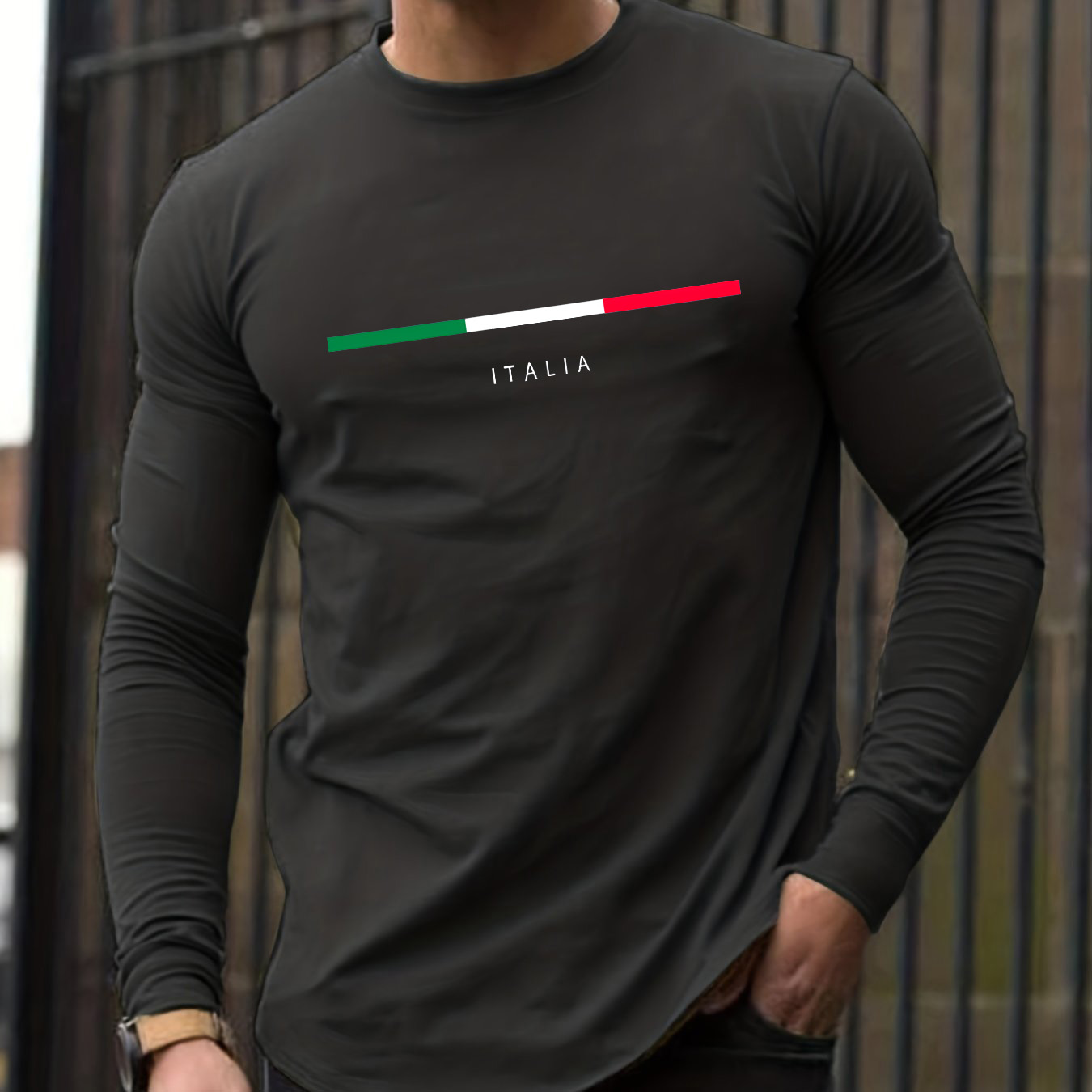 Camiseta masculina de manga co - Men'S Fashion T Shirts avaliação e preço