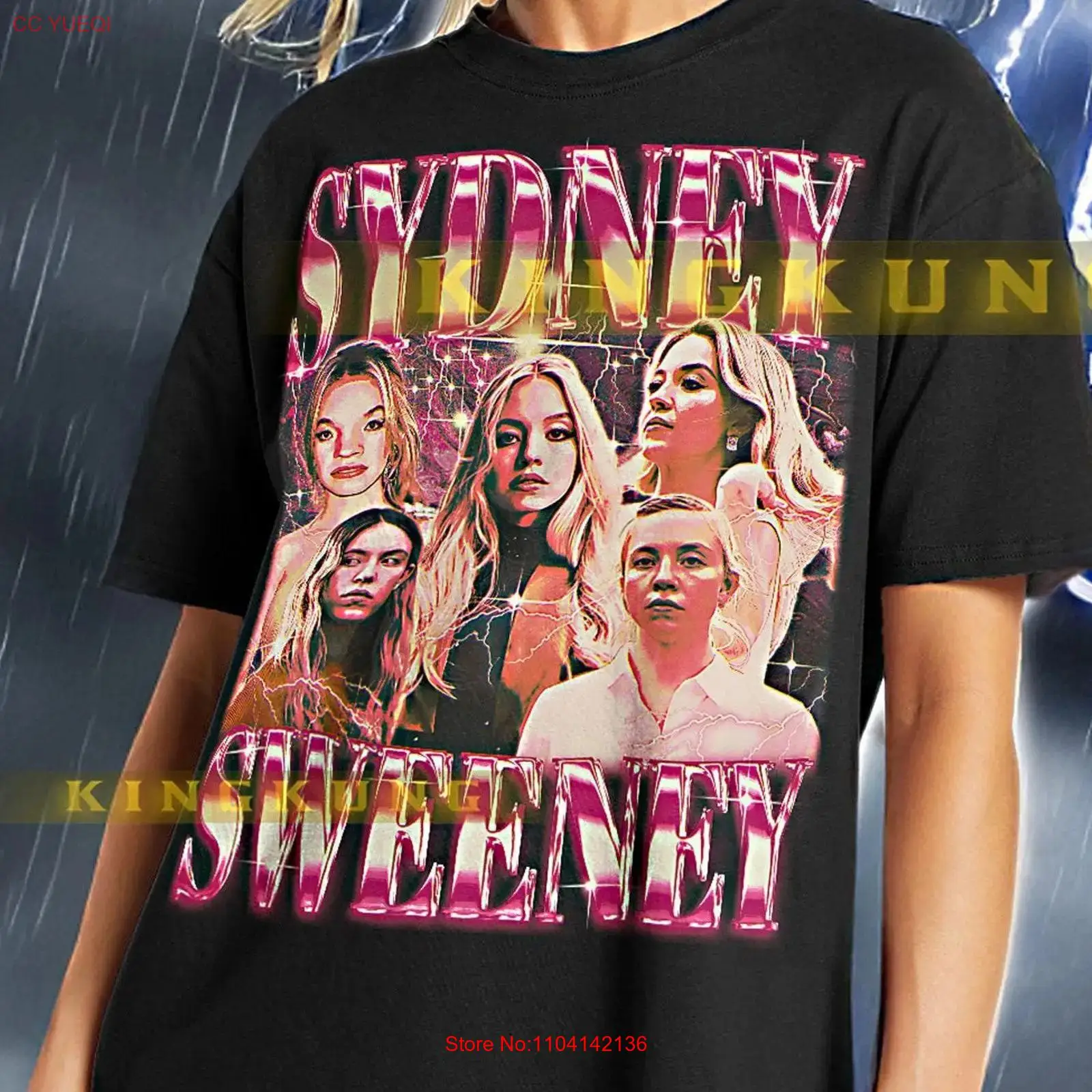 Camiseta SYDNEY SWEENEY Vintag - Men'S Fashion Sydney avaliação e preço