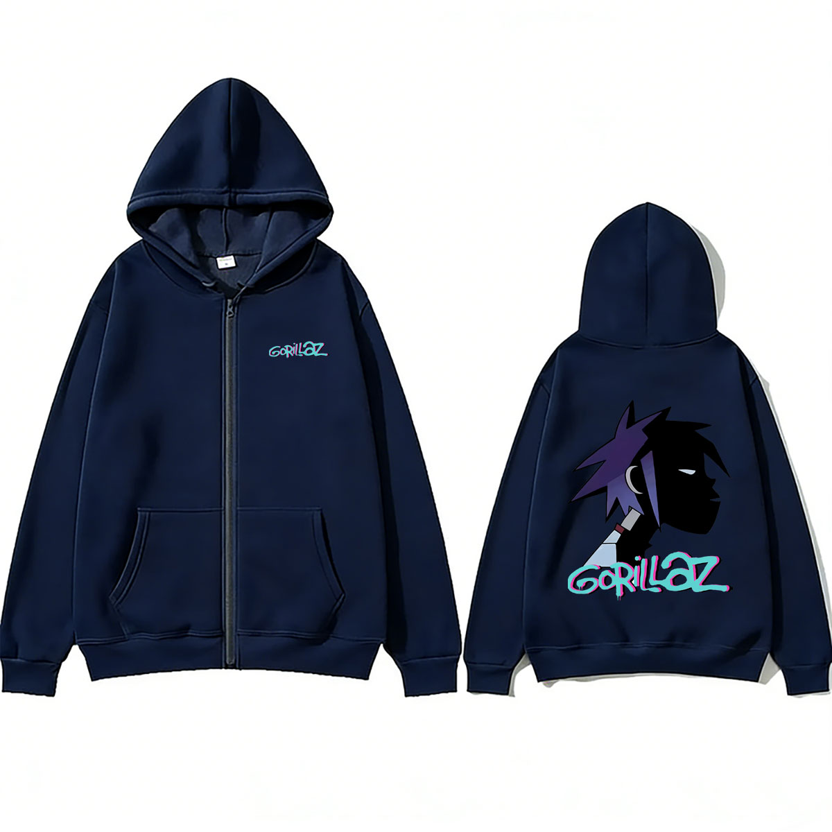 Moletom com zíper e estampa do - Mens Fashion Zip Up Hoodies avaliação e preço