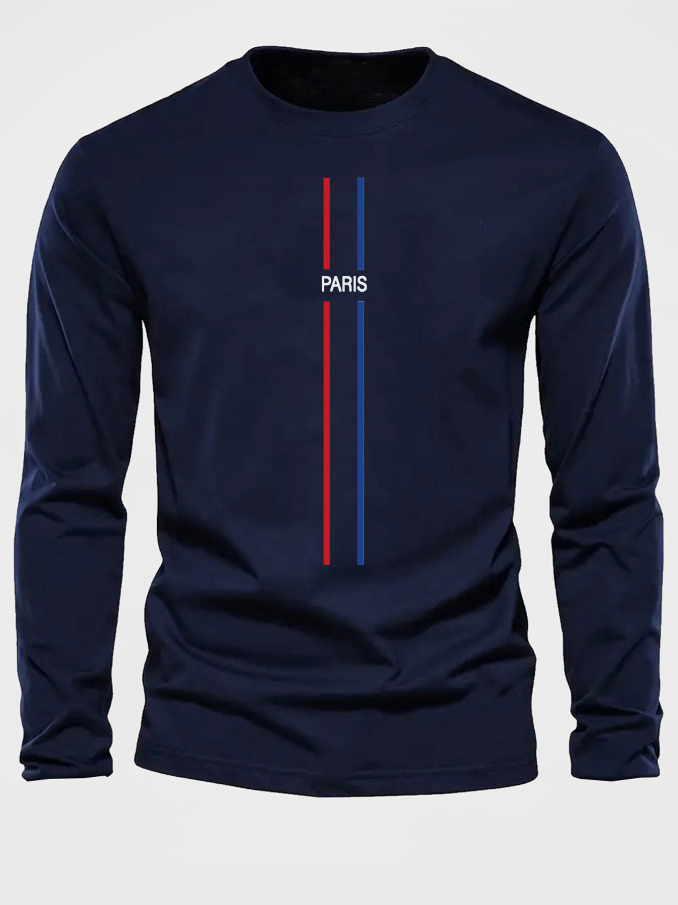 Camiseta Masculina de Manga Lo - Men'S Fashion T Shirts avaliação e preço