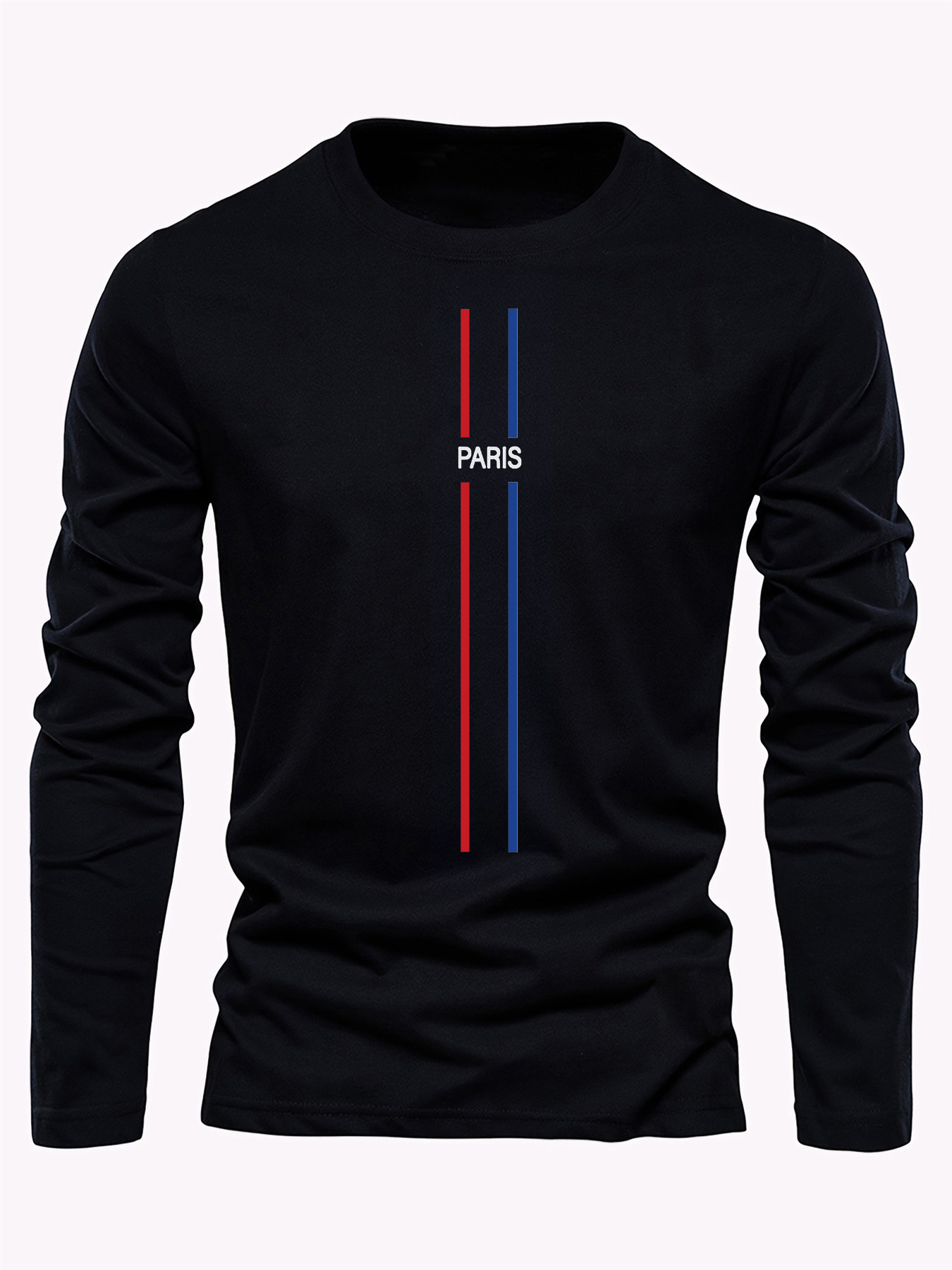 Camiseta Masculina de Manga Lo - Men'S Fashion T Shirts avaliação e preço