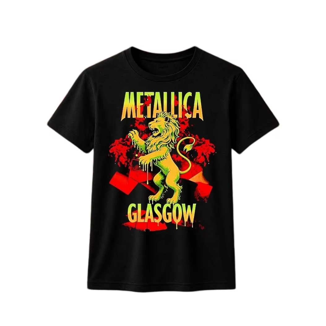 Metallica M72 World Tour Glasg - Poster Men Fashion avaliação e preço