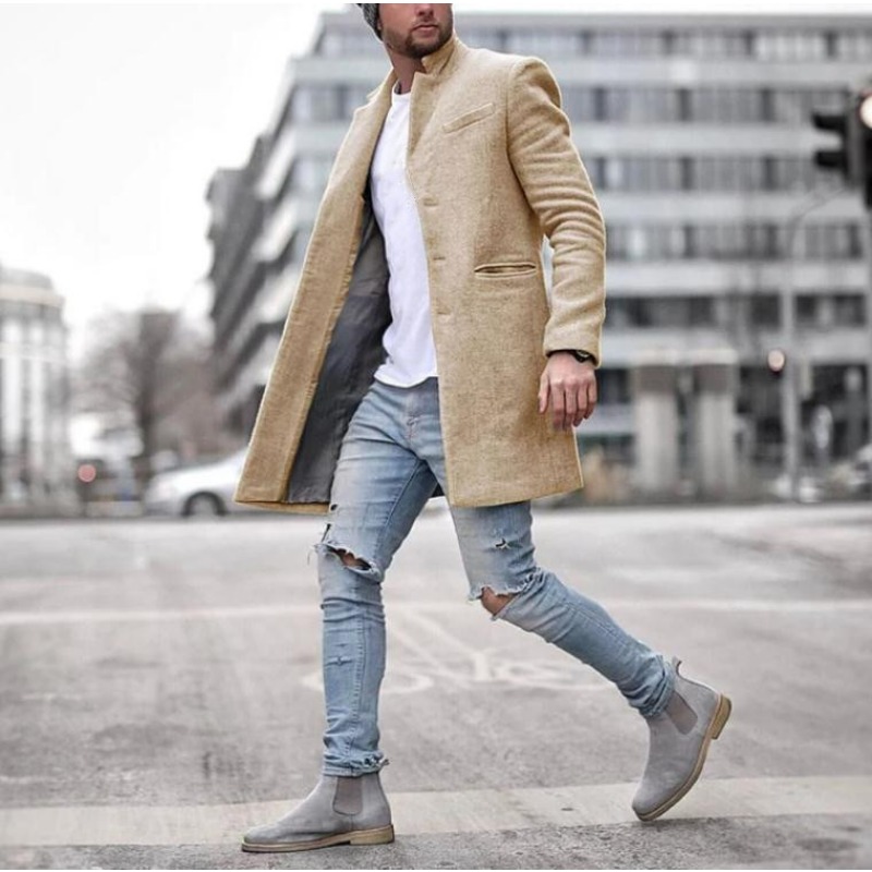 Casaco Masculino de Compriment - Men'S Fashion X avaliação e preço