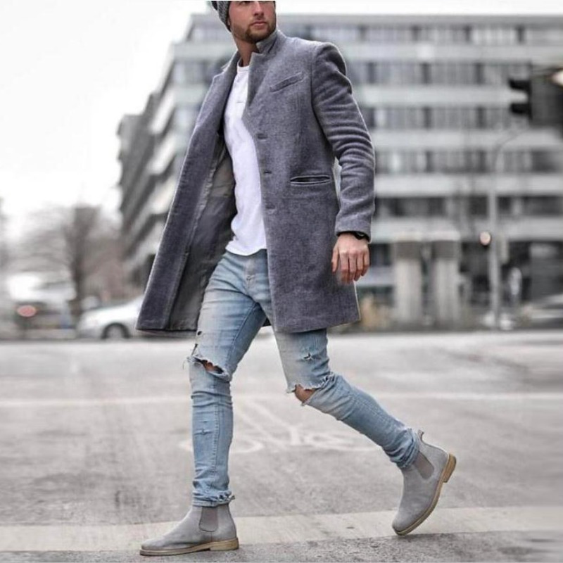 Casaco Masculino de Compriment - Men'S Fashion X avaliação e preço