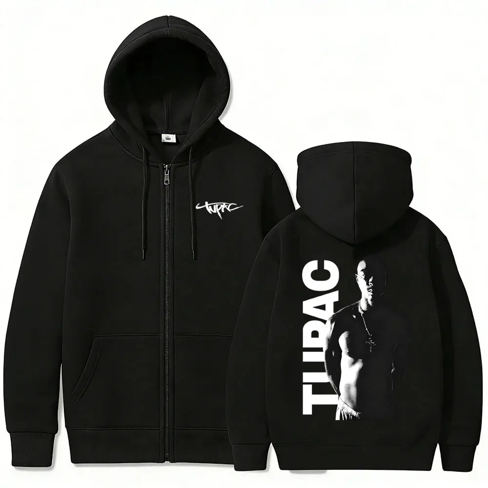 Moletom com zíper do rapper Tu - Mens Fashion Zip Up Hoodies avaliação e preço